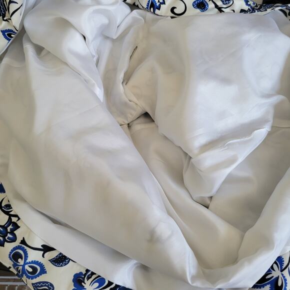 Draper James Oak Hill Vine Dress Cut Out Back Blue Floral Fit Flare Women 6 - Picture 10 of 13